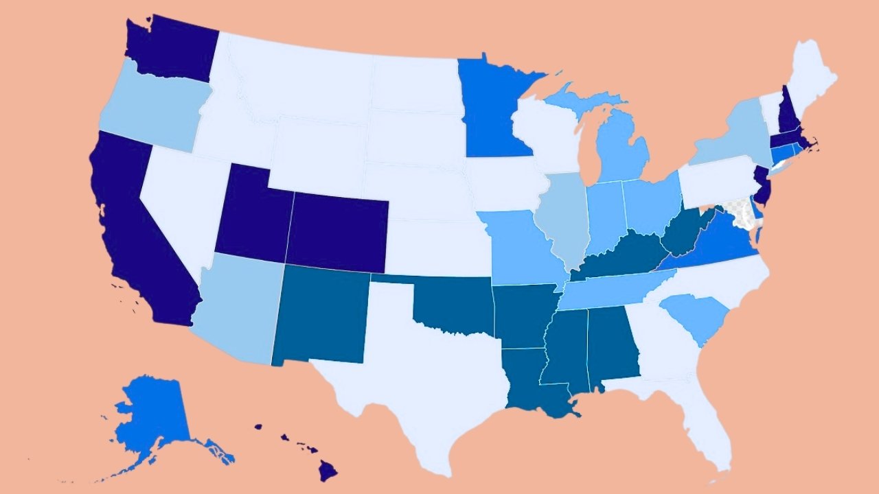 US States Median Incomes