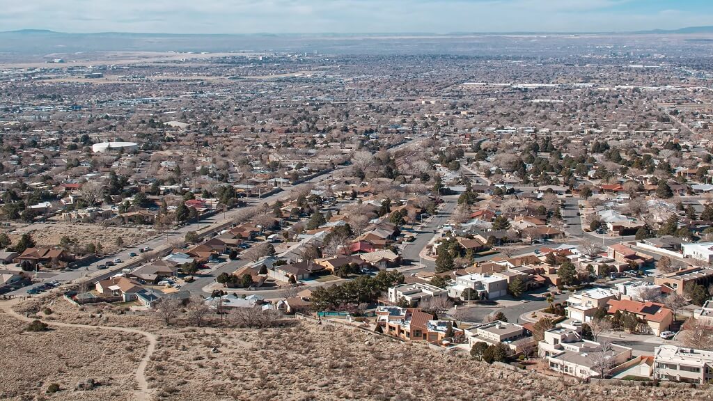 Albuquerque combines sprawling neighborhoods with vast open air, though air quality can fluctuate due to seasonal dust